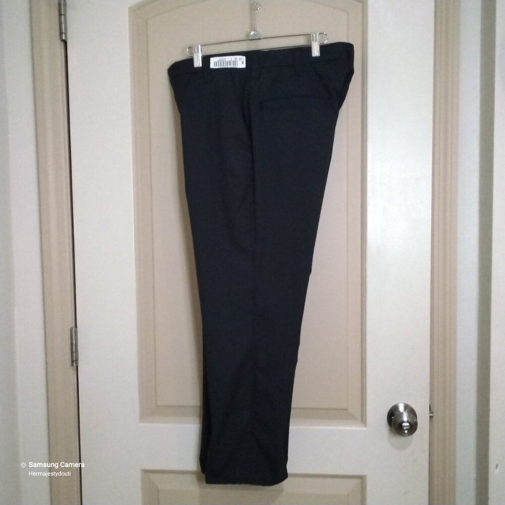 Aramark Lucas Miller Black Workwear Uniform Pants Right Leg Hidden Zipper NWT 8